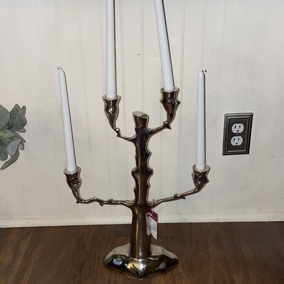 donny osmond home aluminum candelabra - nwt